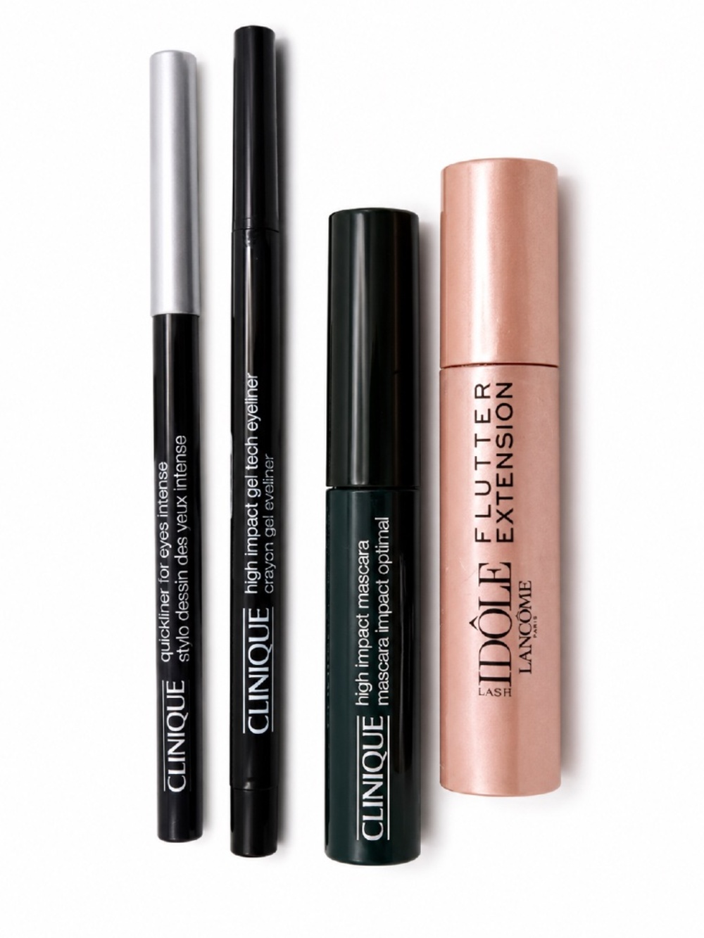 Clinique & Lancôme Eye Makeup Bundle 4 Pc Liners Mascara NEW